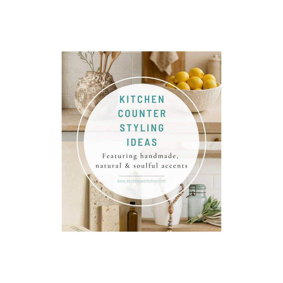 Kitchen Countertop Styling Ideas: 4 Artful Ways to Decorate with Handmade Pieces